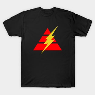 Pyramid Lightning Bolt - Red T-Shirt